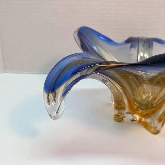 Murano Vase From JI Co. Italy Vintage Cristallo Venezia CCC Hand Blown Vase - Picture 6 of 13